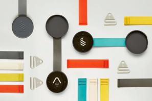 a group of colorful plastic straps