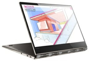 a laptop with a drawing on the screen