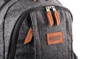 a close up of a backpack