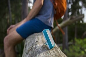 a device on a log