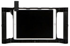 a tablet with a clip