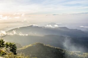 a view of a mountain range