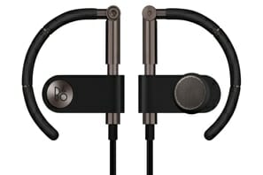 a pair of black and silver headphones