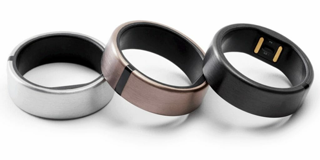 a group of rings on a white background