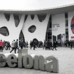 MWC Barcelona 2019 a group of people outside of a building