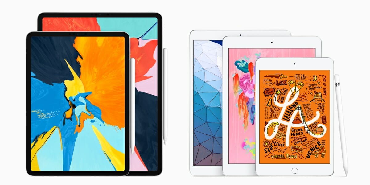 News: Apple iPad Air & Mini 2019 a group of different devices