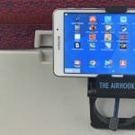 News: Airhook 2.0 How to Improve Economy Travel a tablet on a stand