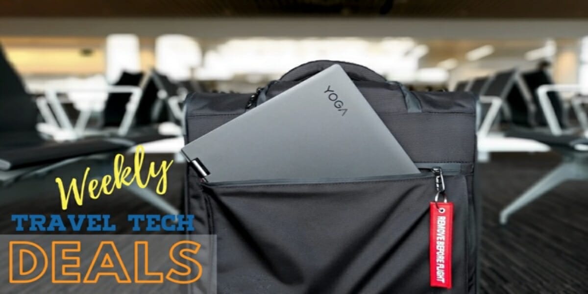 Weekly Travel Tech Deals & Offers a laptop in a bag