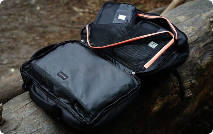 cabpack expandable backpack divider. {Tech} for Travel. https://techfortravel.co.uk