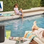 Sonos Go Portable with the Move Speaker Sonos Move poolside