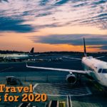 20 Best Travel Gadgets for 2020 plane on runway in sunset