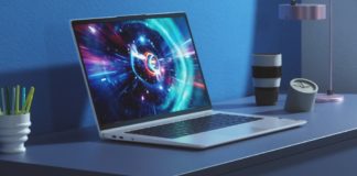 Digital Nomads Rejoice with the New Lenovo IdeaPad 5G a laptop on a desk