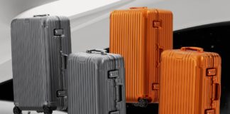 New RIMOWA Mars & Mercury Collection is Out of This World a group of luggage on wheels