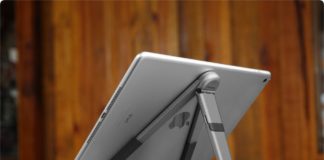 Review: Twelve South Compass Pro – A Great Alternative to the iPad Folio Case a tablet on a stand