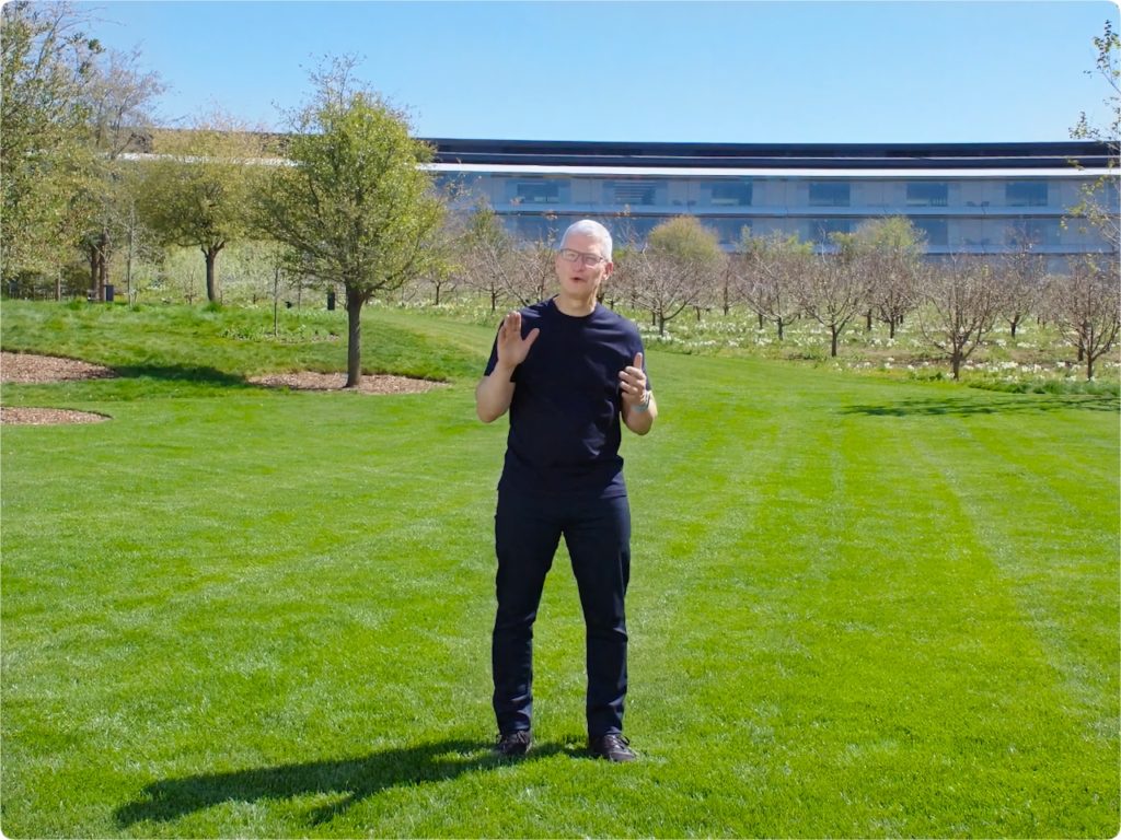 Tim cook at Apple Park way for the Apple Event iphone 13. {Tech} for Travel. https://techfortravel.co.uk