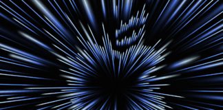 Apple Unleashed Event Could Add M1X to 16″ MacBook Pro blue and white lines in a black background