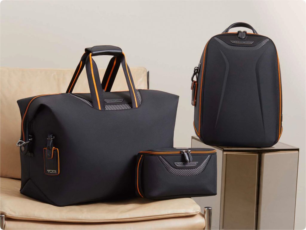 New bags and backpacks to the tUMI McLaren luggage collection for 2022. {Tech} for Travel. https://techfortravel.co.uk
