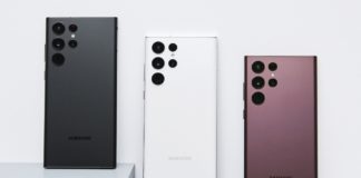 Samsung Galaxy S22 Ultra // Overview & Specifications a group of cell phones on display