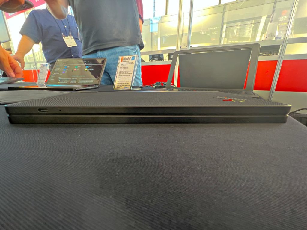 Lenovo ThinkPad X1 Fold 2nd Gen closed at IFA 2022. {Tech} for Travel. https://techfortravel.co.uk