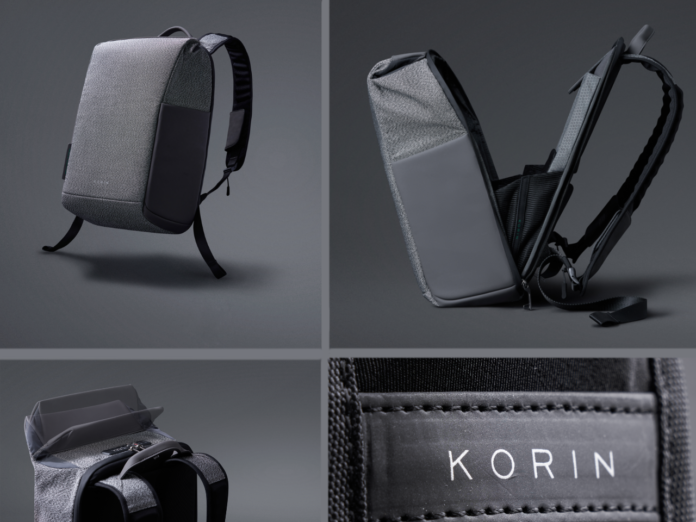 Korin SnapPack Backpack Makes Secure Travel Magnatizing