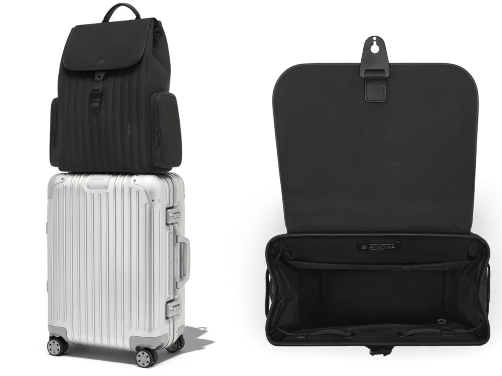 RIMOWA Flap Backpack Large open.  {Tech} for Travel.  https://techfortravel.co.uk