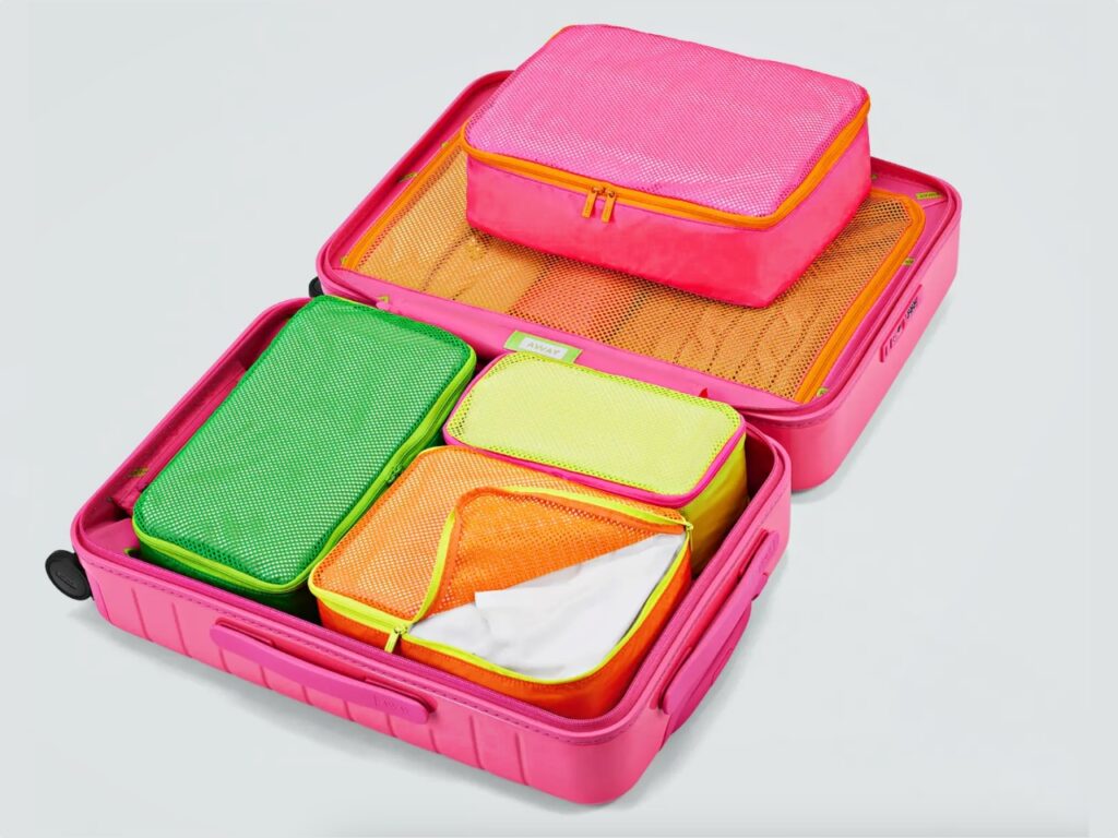 Away Neon Collection Packing Cubes.  {Tech} for Travel.  https://techfortravel.co.uk
