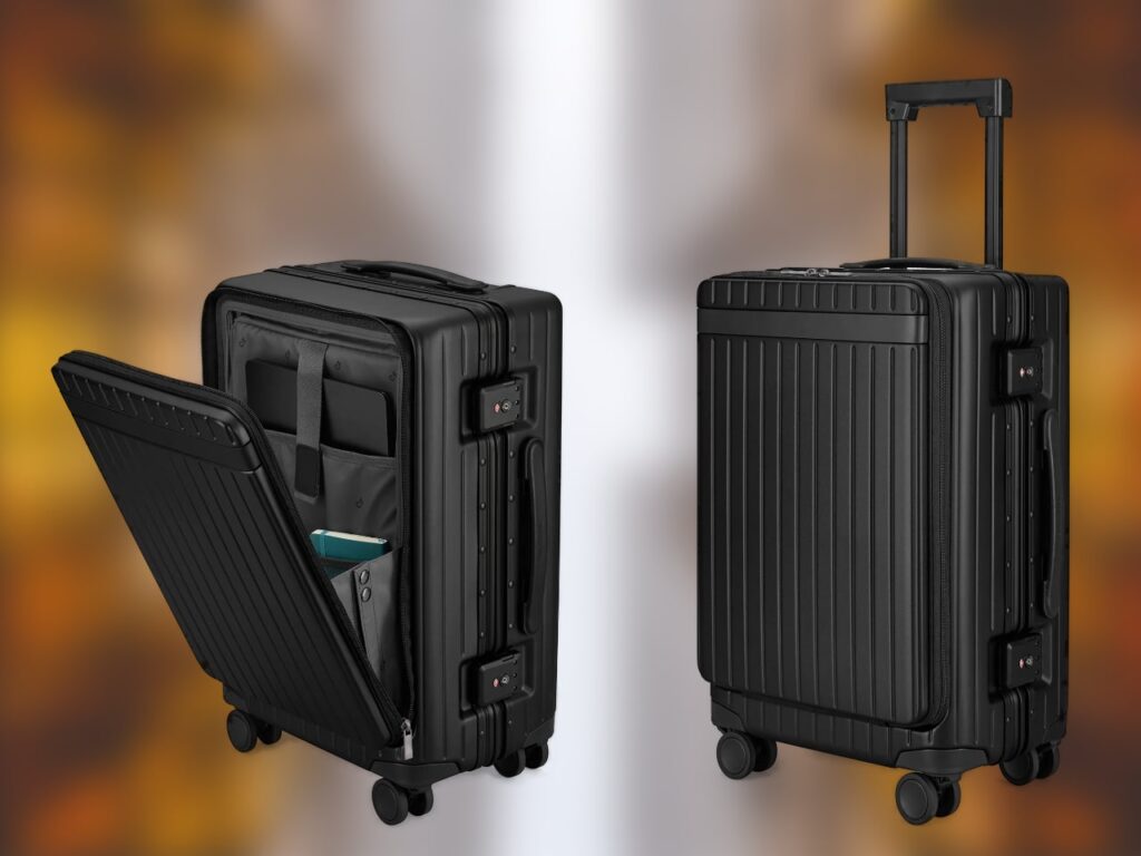 Carl Friedrik All-Black luggage.  {tech} for Travel. https://techfortravel.co.uk