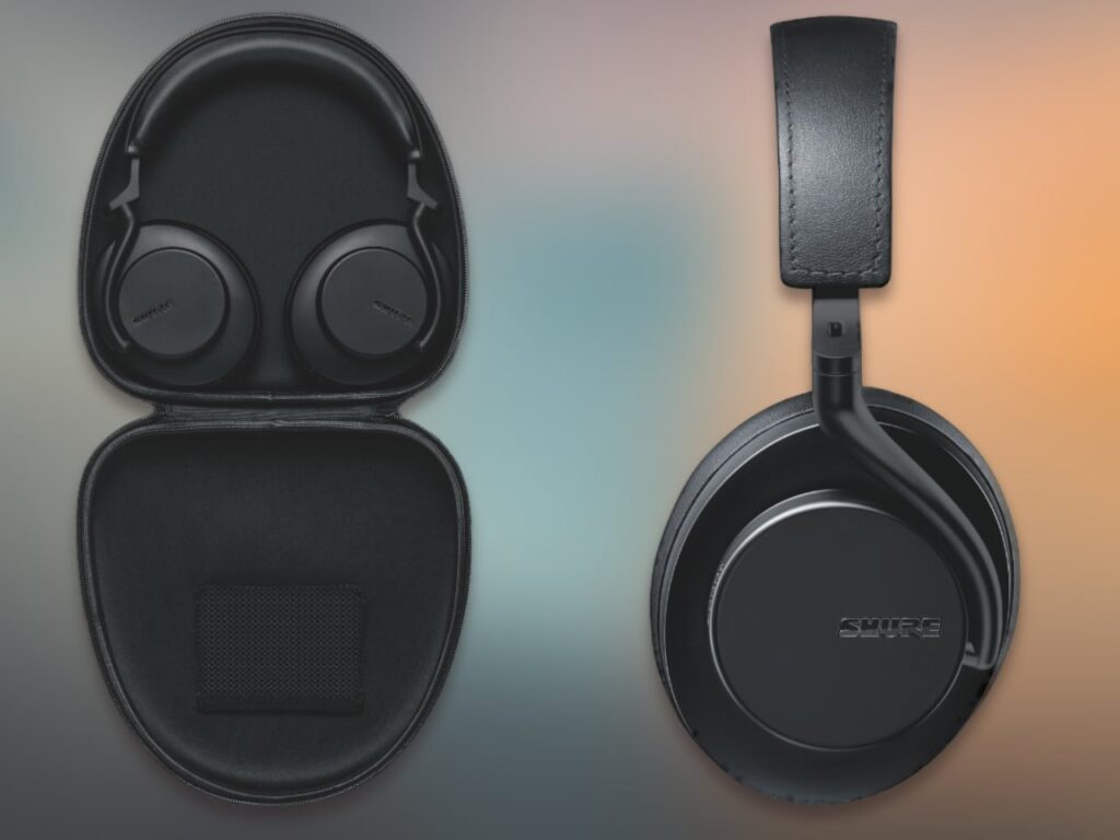Shure AONIC 50 Gen 2 Headphones and case.  {Tech} for Travel. https://techfortravel.co.uk