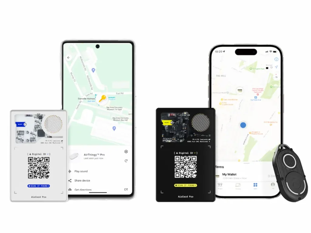 a group of cell phones with a qr code. Rolling Square AirCard Pro Android.  {Tech} for Travel. https://techfortravel.co.uk