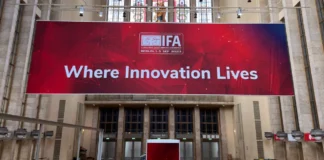 Tech Fest IFA 2024 Returns for 100th-Year Anniversary a large sign in a building