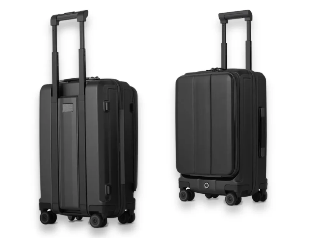 a black suitcase with wheels. Timothy of London Carry On. {Tech} for Travel. https://techfortravel.co.uk