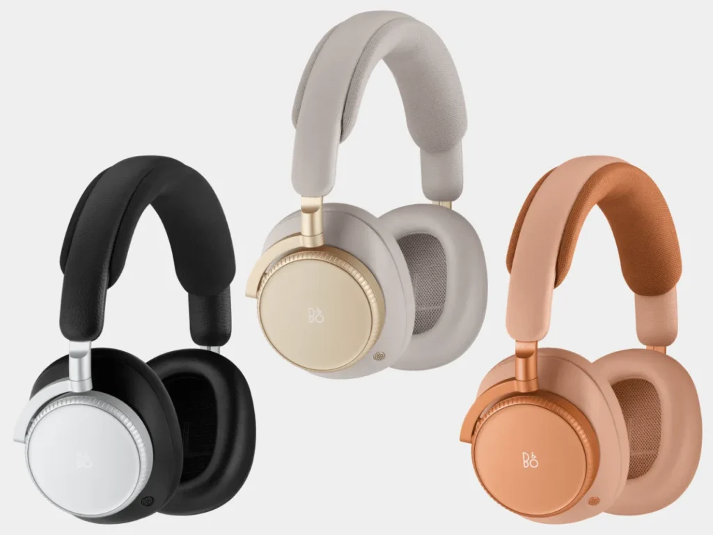 a group of headphones. B&O Beoplay H100 Headphones.  {Tech} for Travel. https://techfortravel.co.uk