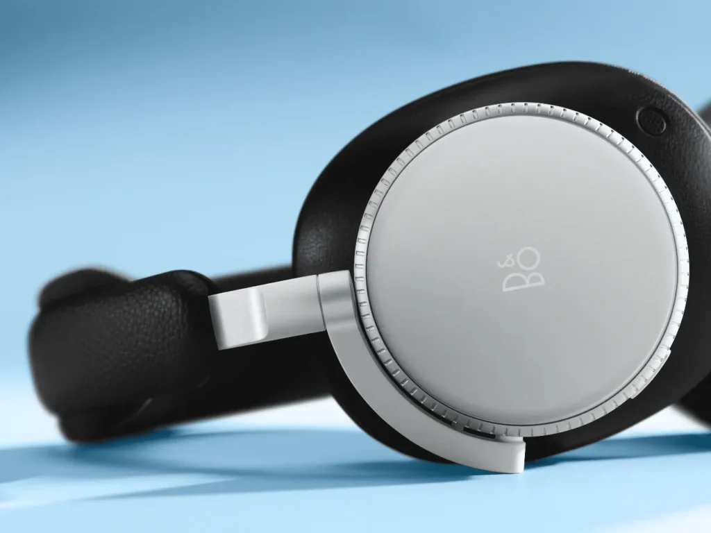 a close up of a headphones. Beoplay H100 Headphones