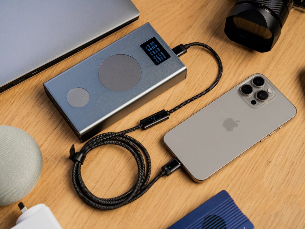 a device connected to a cord. ChargeASAP Connect Pro Cable. {Tech} for Travel. https://techfortravel.co.uk