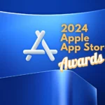 Nominees for the Apple App Store Awards 2024 Announced a blue and white logo. Apple App Store Awards
