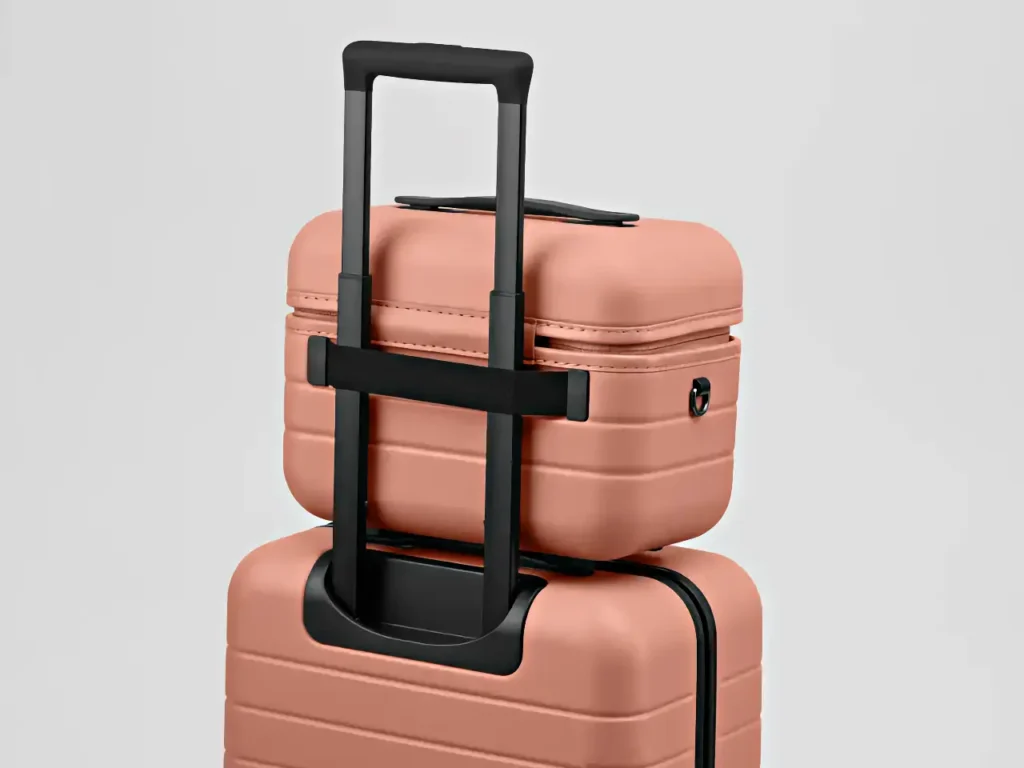 a close up of a suitcase. Away Train Case. {Tech} for Travel. https://techfortravel.co.uk