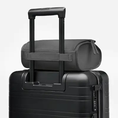 a black suitcase with handle and handle. Black Friday Travel Deals. Horizn Studios Black Friday Sale. {Tech} for Travel. https://techfortravel.co.uk