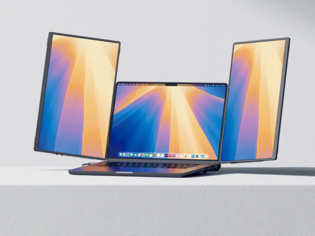 JSAUX FlipGo Horizon Dual Monitor.  Ces 2025. {Tech} for Travel. https://techfortravel.co.uk