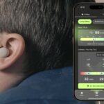 CES 2025 News: Sleep Soundly Anywhere with For Me Buds a person with earbuds and a phone. For me Buds. CES News 2025. {Tech} for Travel. https://techfortravel.co.uk