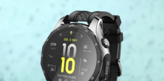 CES 2025 News: Rooftop Shark AI-10 Combines Smart Watch and TWS Earbuds a smart watch with a black band