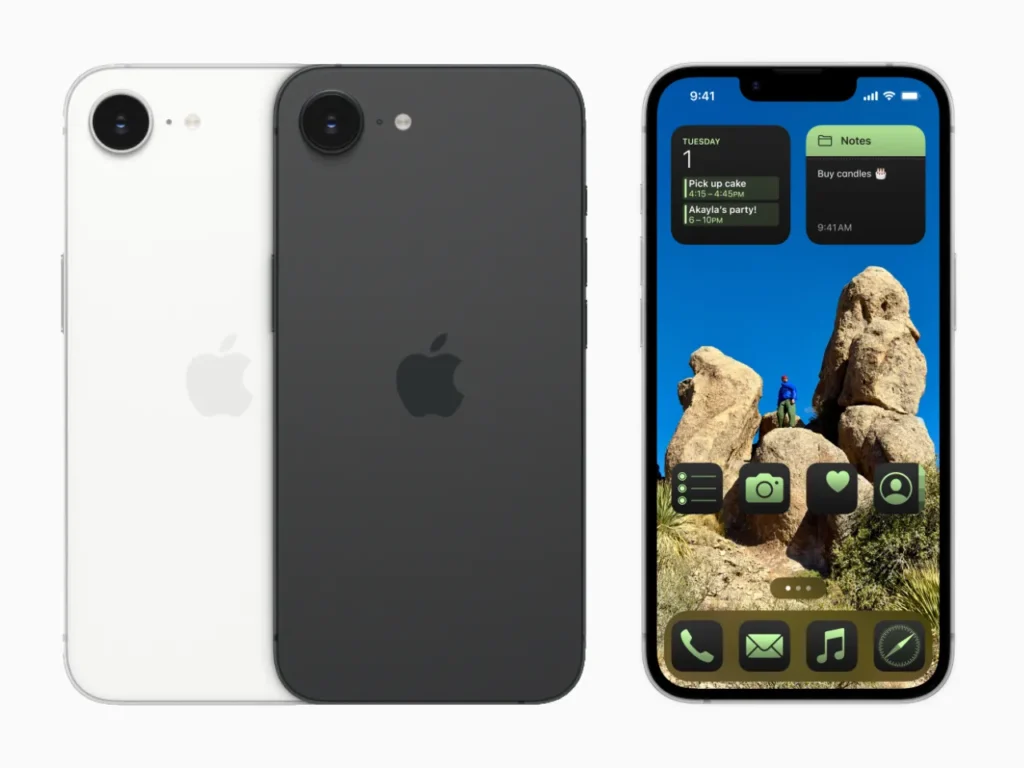 a cell phone with a screen on. Apple iPhone 16e specifications.  {Tech} for Travel. https://techfortravel.co.uk