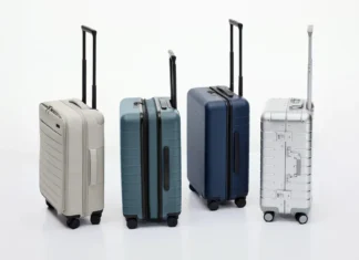 Black Friday Deals 2025: Away moves premium travel gear into sale mode a group of luggage with wheels. Black Friday Deals 2025