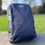 STM Goods BagPack Review: The Backpack to Pack a black backpack on a wood surface. STM Goods BagPack Review. {Tech} for Travel. https://techfortravel.co.uk