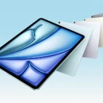 Apple iPad Air M3 Specifications & Overview a tablet with a blue screen.