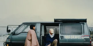 21% Off Gear in the Gravel Sale Event a woman getting out of a van. Travel Days Gravel Sale. {Tech} for Travel. https://techfortravel.co.uk