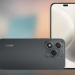 a close up of a phone. HONOR Lite 5G