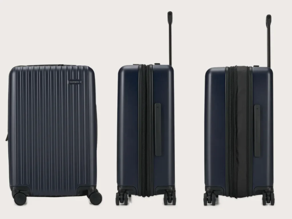 Gomatic Method Luggage Carry-On Profile – {Tech} for Travel a group of luggage with wheels. Gomatic Method Luggage Carry-On. {Tech} for Travel. https://techfortravel.co.uk