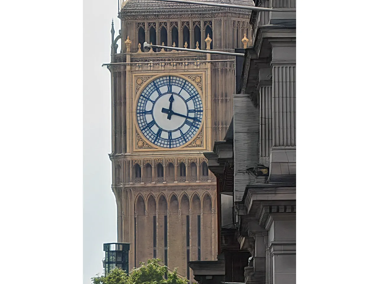 a clock tower with a large clock on it