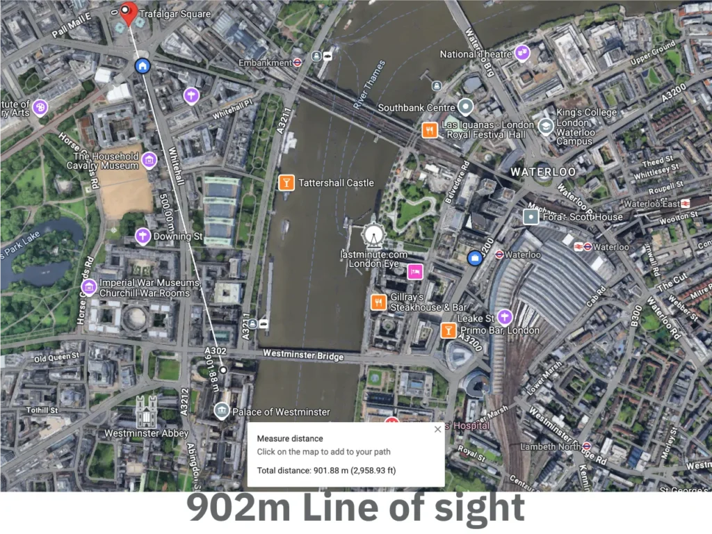 a map of a city with a river
