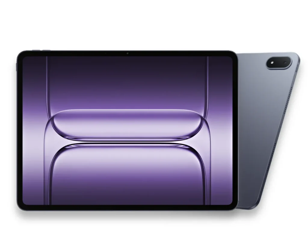 OnePlus Pad 3 Display – {Tech} for Travel a tablet with a purple screen. OnePlus Pad 3. {Tech} for Travel. https://techfortravel.co.uk